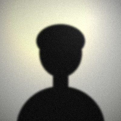 Portrait illustratif abstrait : silhouette noire sur fond gris clair
